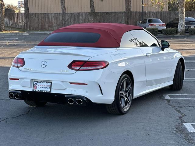 used 2022 Mercedes-Benz AMG C 43 car, priced at $49,495