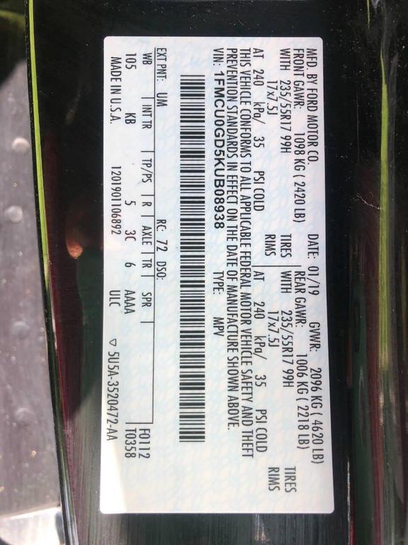 used 2019 Ford Escape car, priced at $11,900