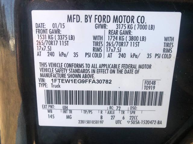 used 2015 Ford F-150 car, priced at $24,900