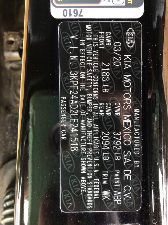 used 2020 Kia Forte car, priced at $13,900