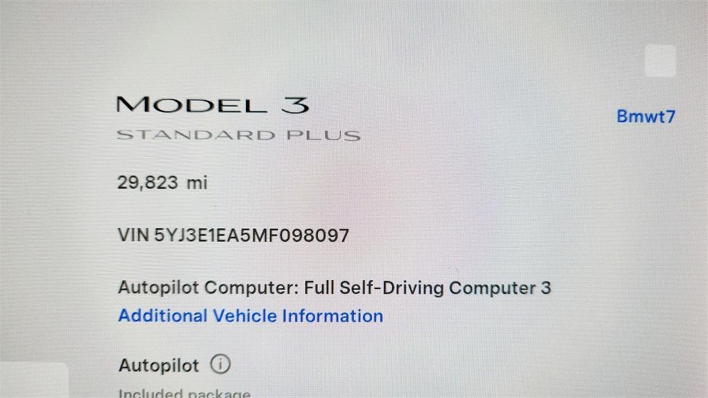 used 2021 Tesla Model 3 car, priced at $23,480