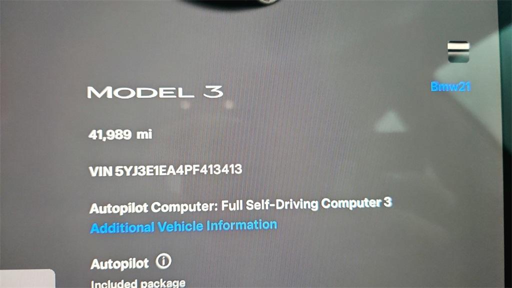 used 2023 Tesla Model 3 car, priced at $25,430