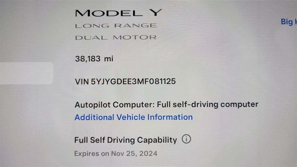 used 2021 Tesla Model Y car, priced at $33,900