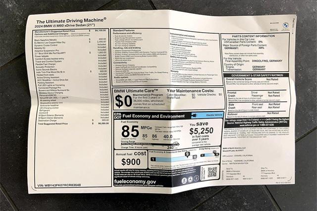 new 2024 BMW i5 car, priced at $90,595