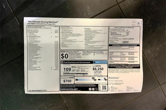 new 2024 BMW i4 Gran Coupe car, priced at $65,035