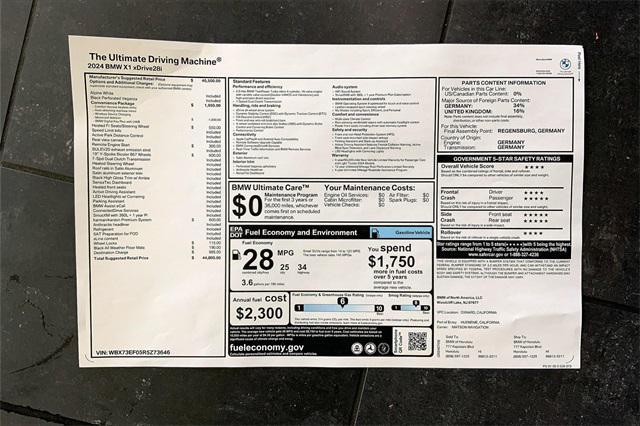 new 2024 BMW X1 car, priced at $44,800