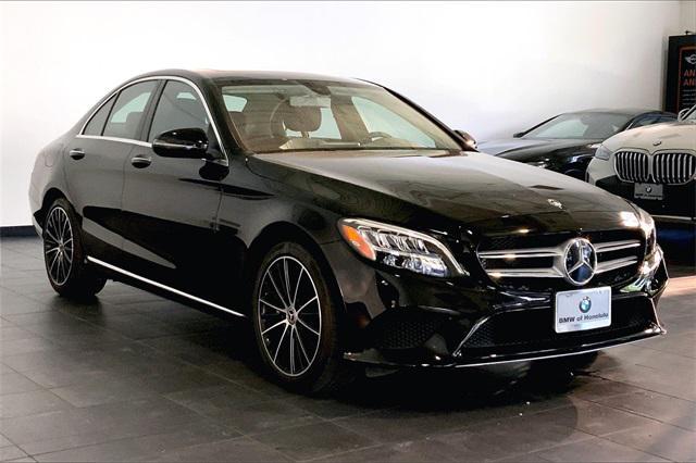 used 2019 Mercedes-Benz C-Class car, priced at $27,500