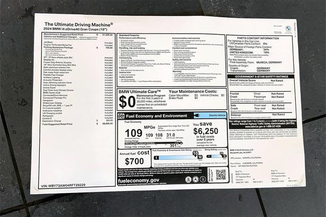 new 2024 BMW i4 Gran Coupe car, priced at $58,995