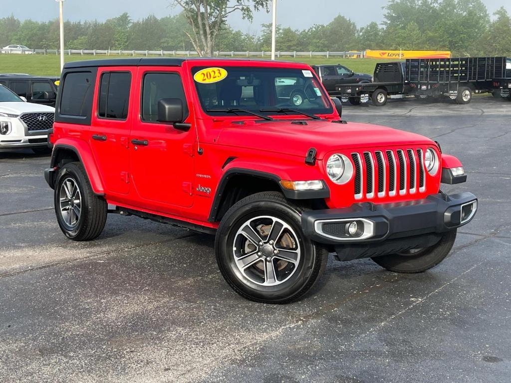 used 2023 Jeep Wrangler car, priced at $34,427