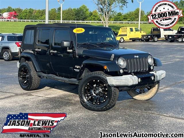 used 2016 Jeep Wrangler Unlimited car, priced at $18,872