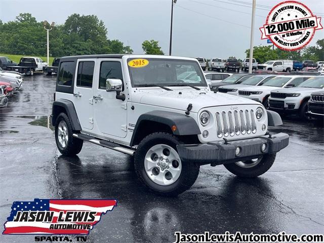 used 2015 Jeep Wrangler Unlimited car, priced at $18,214