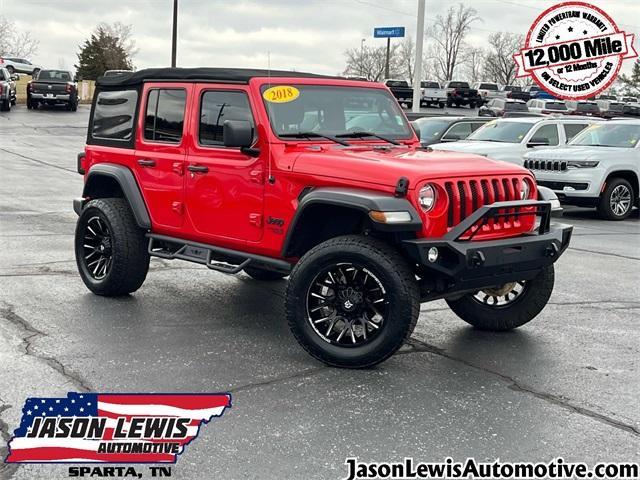 used 2018 Jeep Wrangler Unlimited car, priced at $23,887