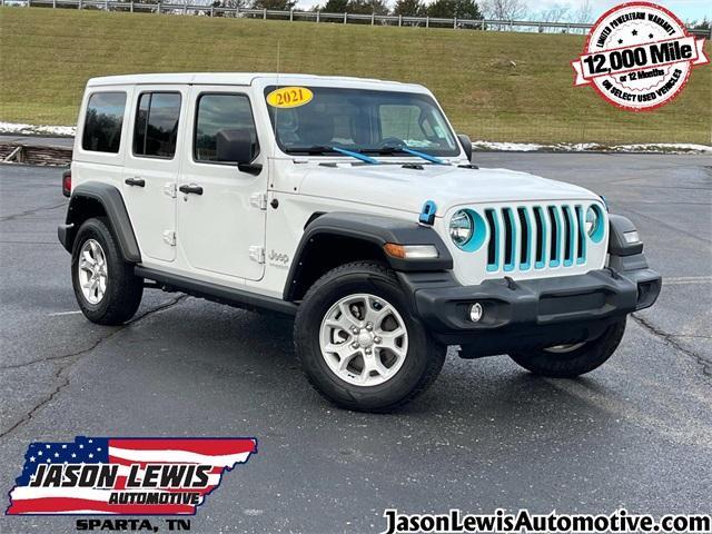 used 2021 Jeep Wrangler Unlimited car, priced at $29,158