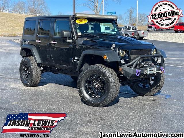 used 2015 Jeep Wrangler Unlimited car, priced at $18,072