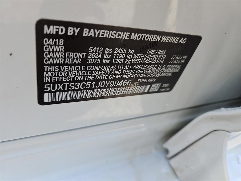 used 2018 BMW X3 car, priced at $24,987