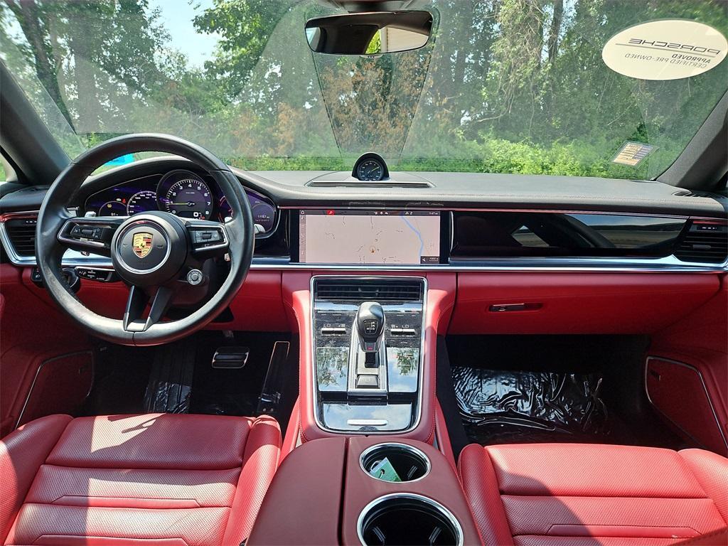 used 2021 Porsche Panamera e-Hybrid car, priced at $73,987