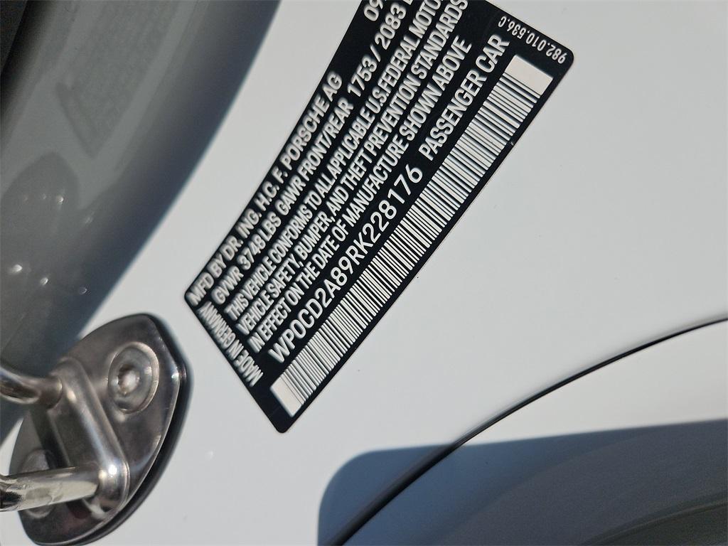 used 2024 Porsche 718 Boxster car, priced at $118,987