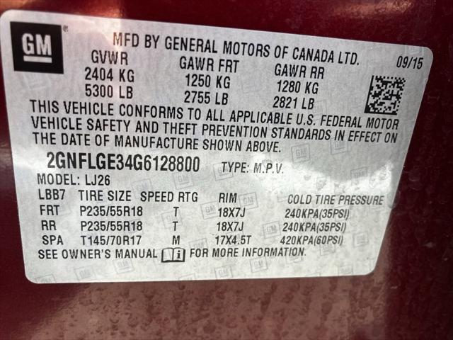 used 2016 Chevrolet Equinox car, priced at $13,656