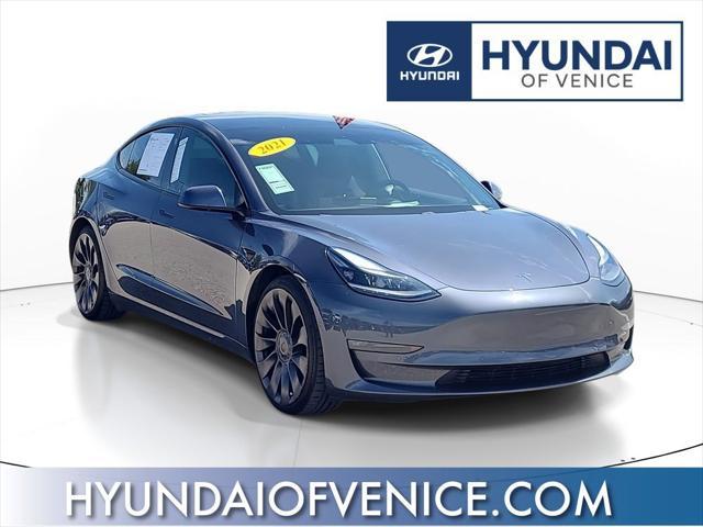 used 2021 Tesla Model 3 car, priced at $23,995