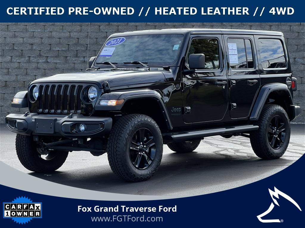 used 2021 Jeep Wrangler Unlimited car, priced at $34,000