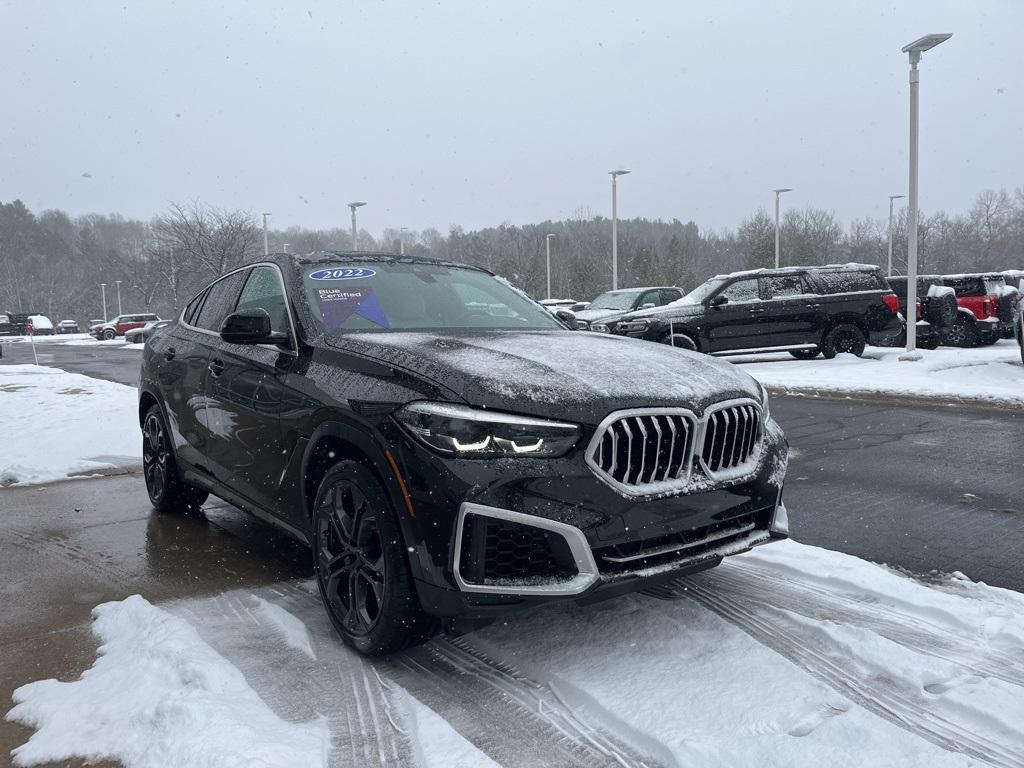 used 2022 BMW X6 car, priced at $55,421