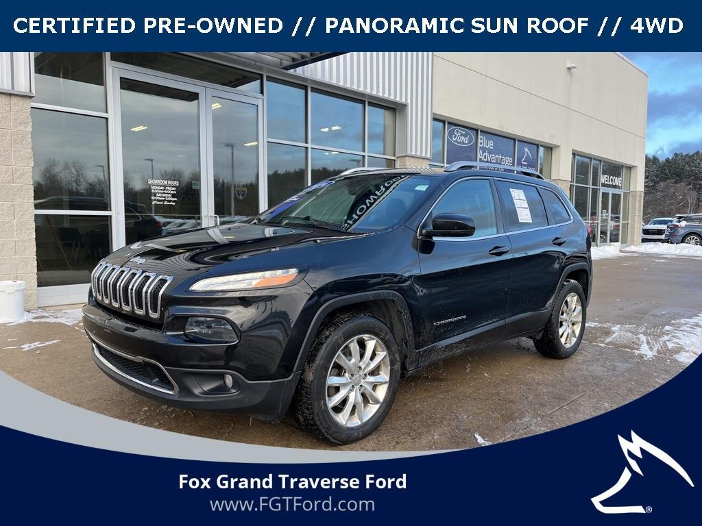 used 2016 Jeep Cherokee car, priced at $12,214