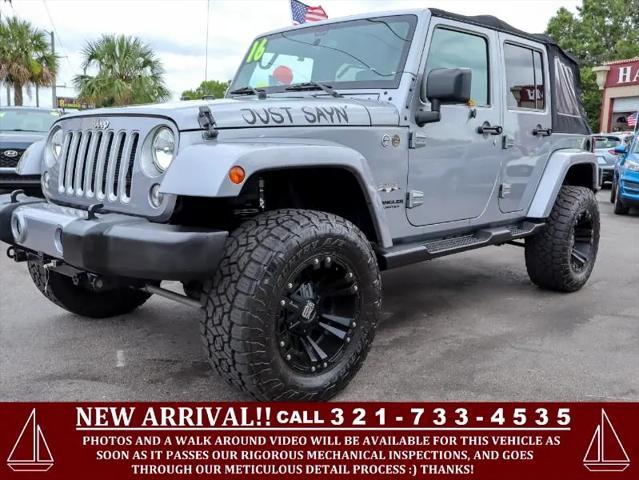 used 2016 Jeep Wrangler Unlimited car, priced at $21,995