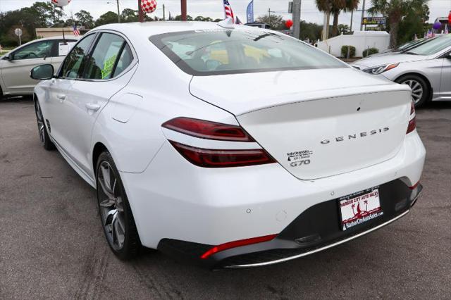 used 2022 Genesis G70 car, priced at $28,880