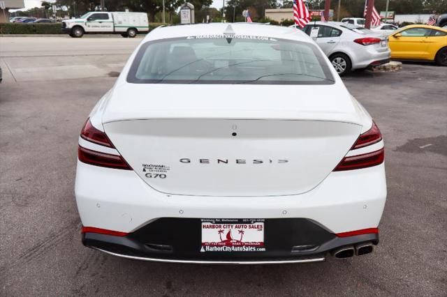 used 2022 Genesis G70 car, priced at $28,880