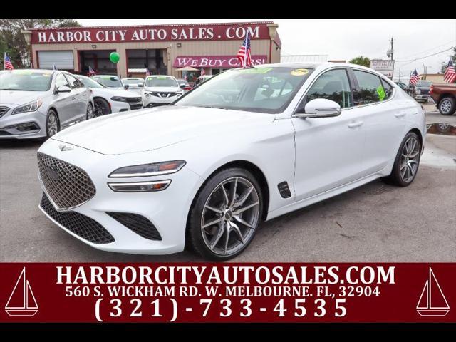 used 2022 Genesis G70 car, priced at $28,880