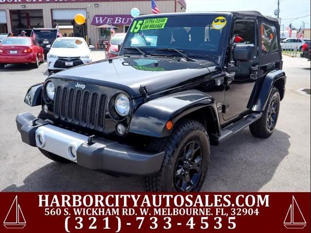 used 2015 Jeep Wrangler car, priced at $17,995