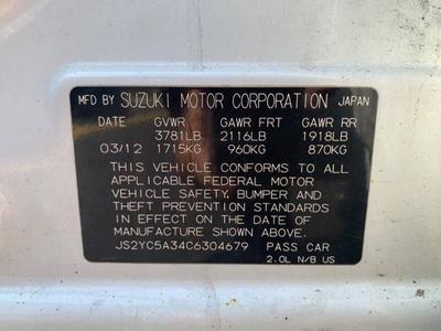 used 2012 Suzuki SX4 car, priced at $4,795