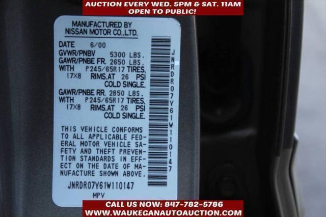 used 2001 INFINITI QX4 car, priced at $2,900