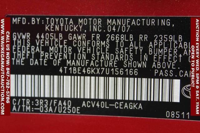 used 2007 Toyota Camry car, priced at $3,900