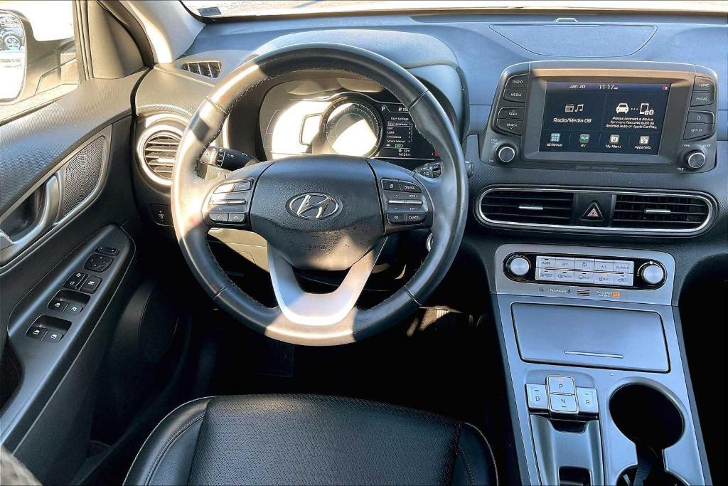 used 2021 Hyundai Kona EV car, priced at $17,900