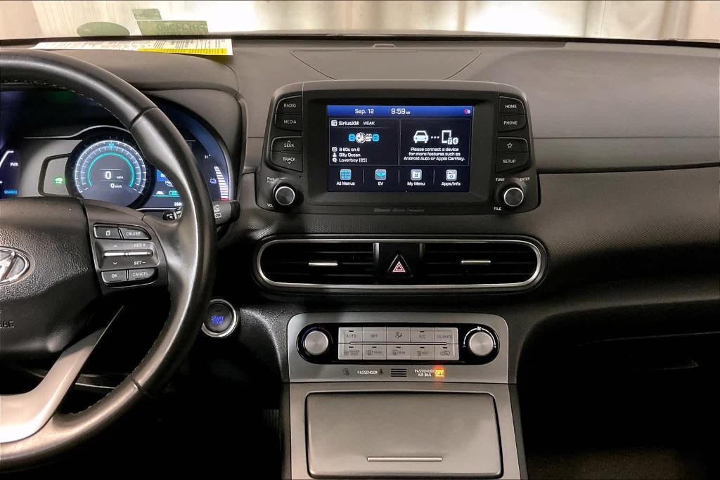 used 2021 Hyundai Kona EV car, priced at $17,600