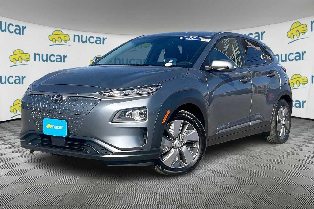 used 2021 Hyundai Kona EV car, priced at $16,300