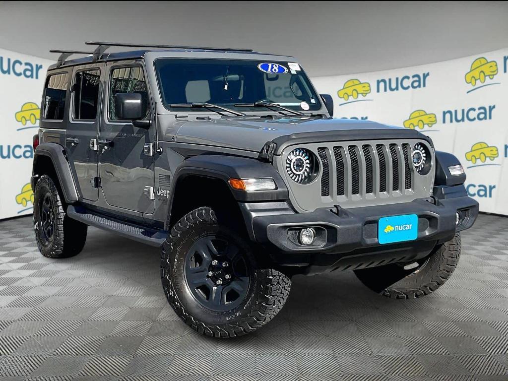 used 2018 Jeep Wrangler Unlimited car, priced at $19,600