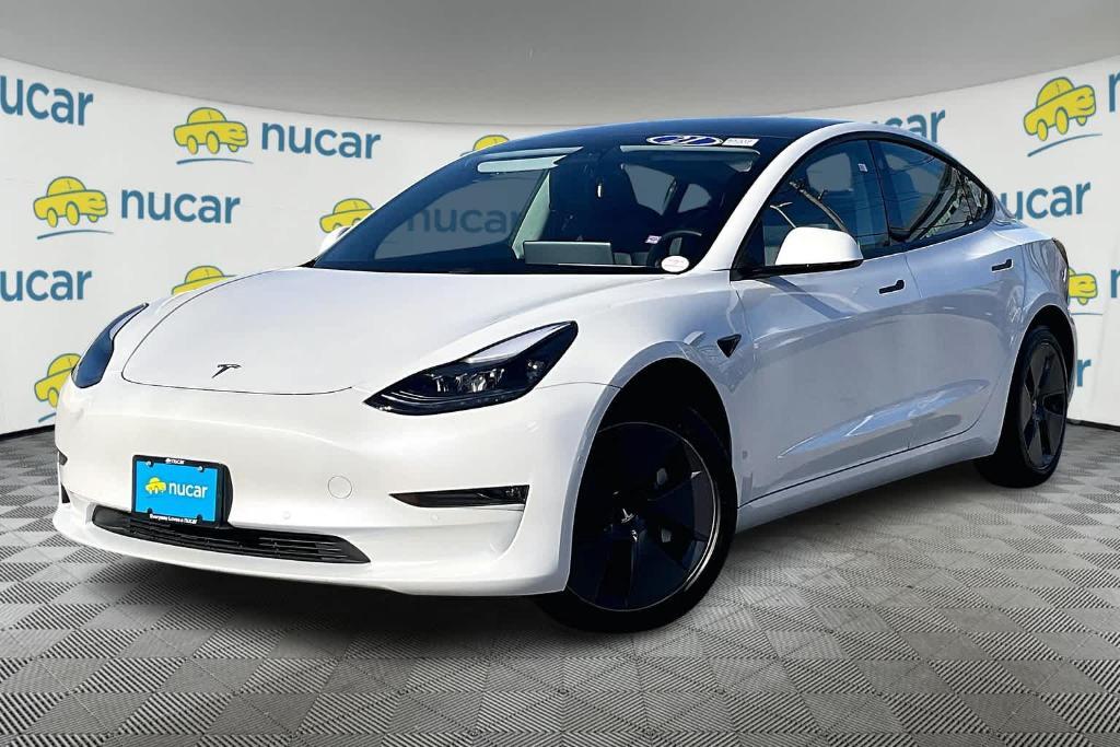 used 2021 Tesla Model 3 car, priced at $27,400