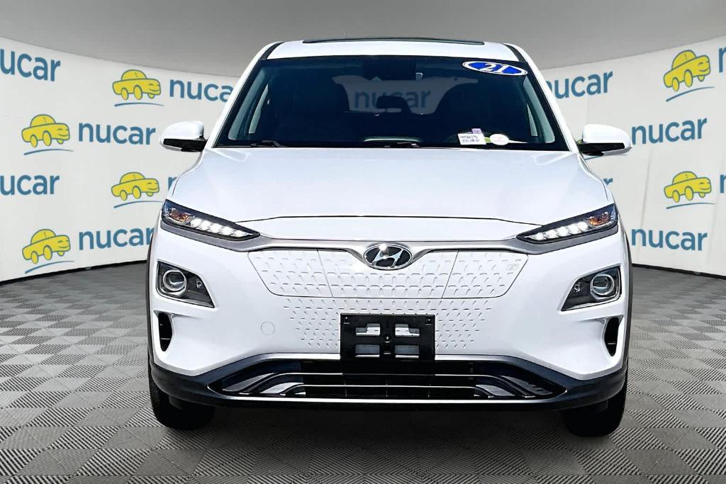 used 2021 Hyundai Kona EV car, priced at $15,700