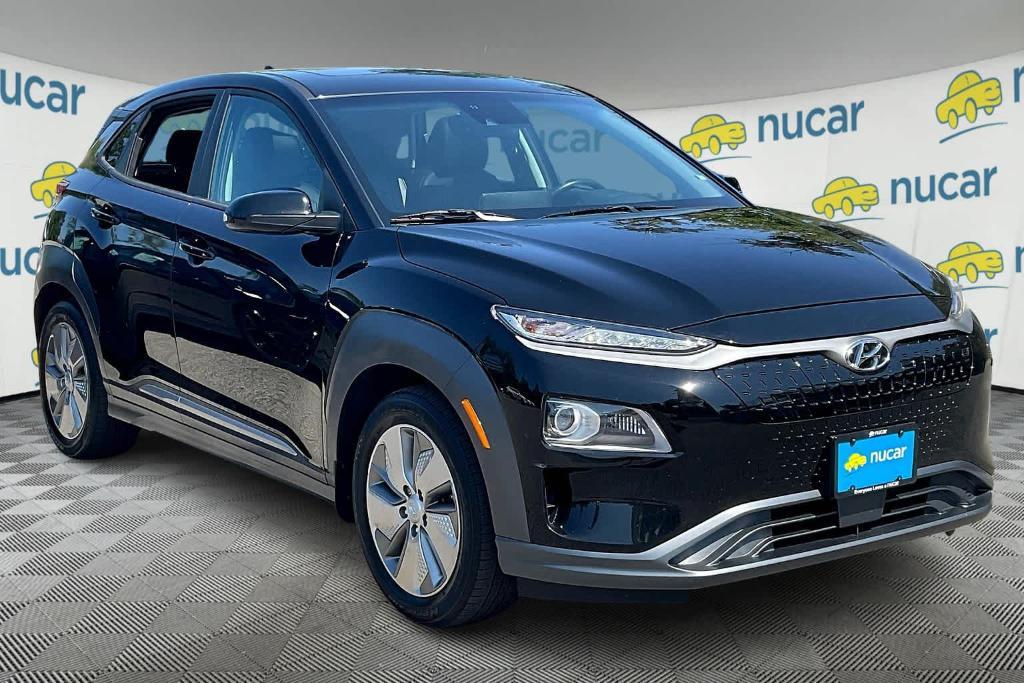 used 2021 Hyundai Kona EV car, priced at $15,500