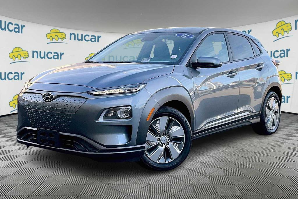 used 2021 Hyundai Kona EV car, priced at $17,900