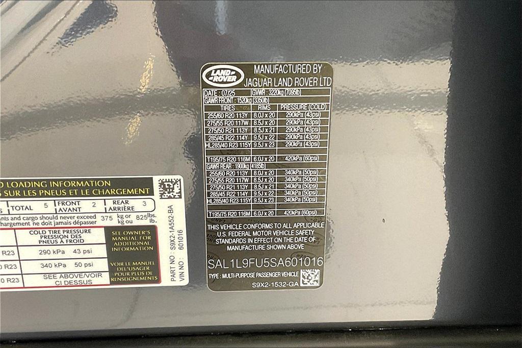 new 2025 Land Rover Range Rover Sport car, priced at $108,575