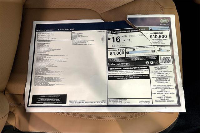 new 2025 Land Rover Defender car, priced at $126,938