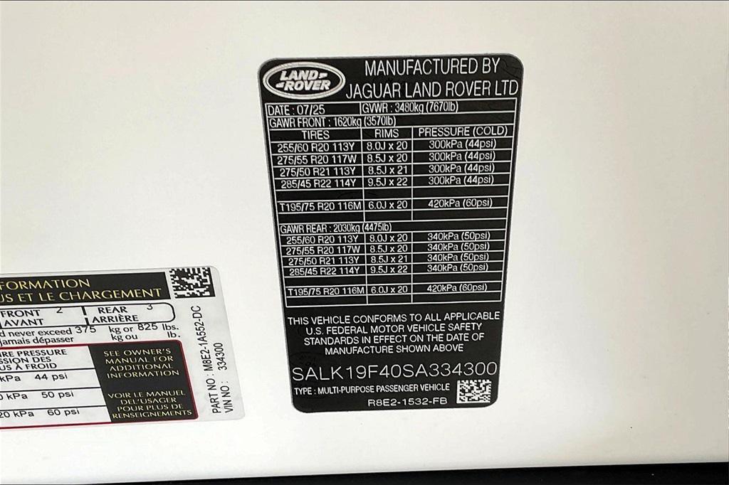 new 2025 Land Rover Range Rover car, priced at $171,550