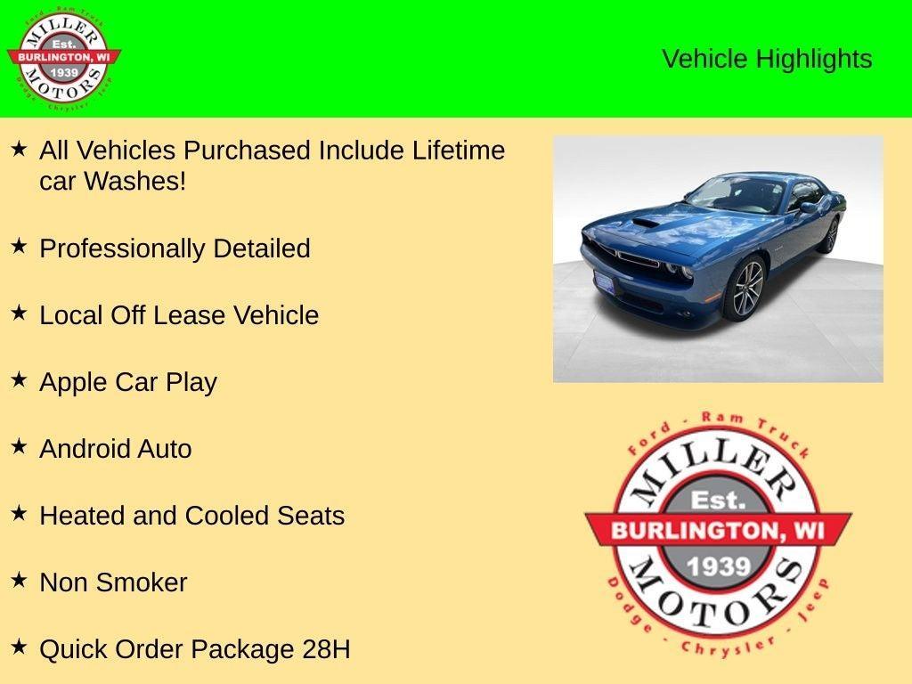 used 2022 Dodge Challenger car, priced at $34,395