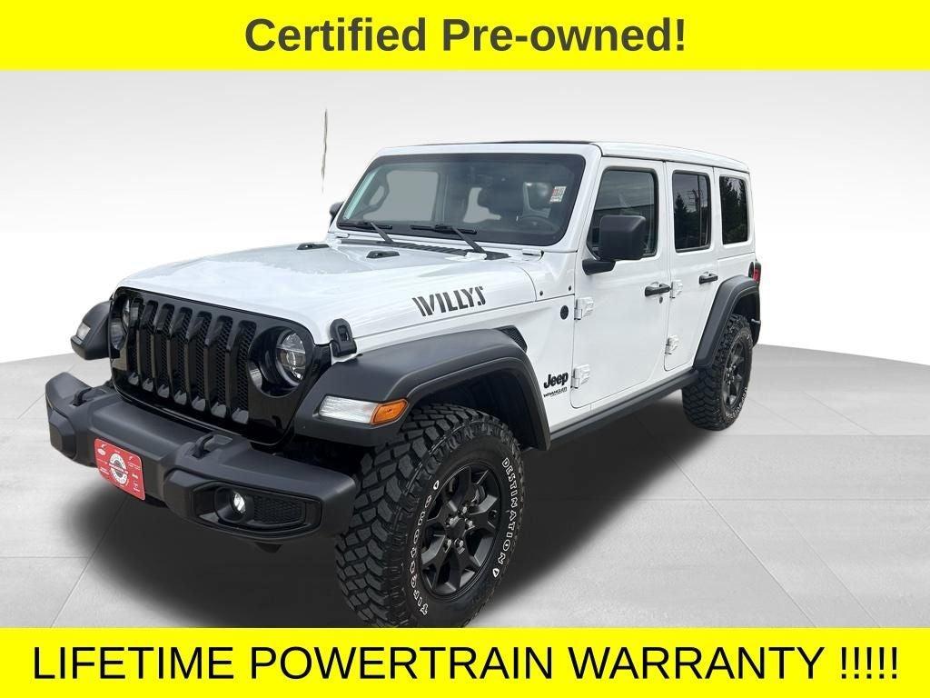 used 2021 Jeep Wrangler Unlimited car, priced at $25,845