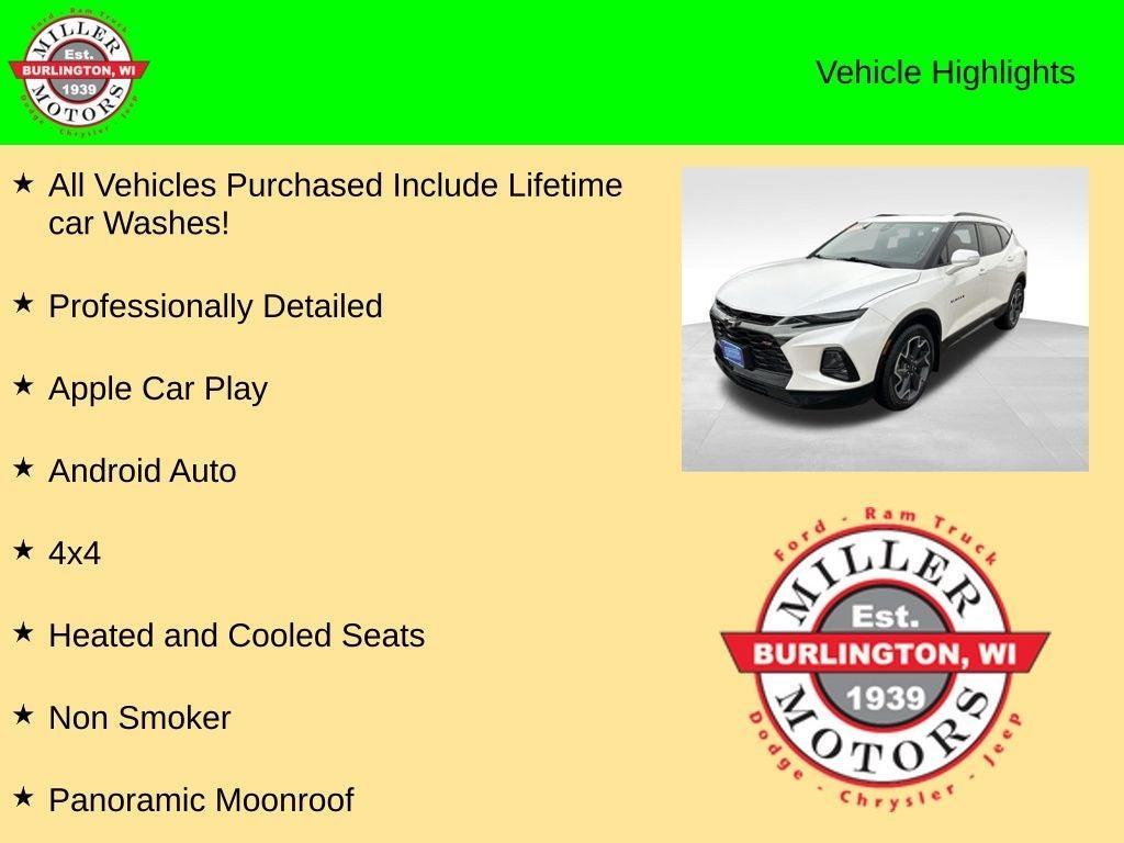 used 2021 Chevrolet Blazer car, priced at $25,177