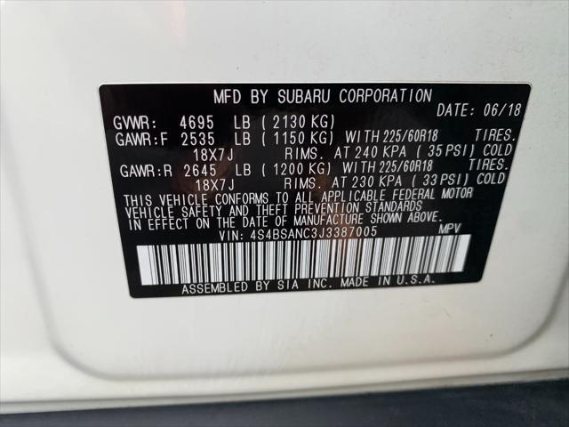 used 2018 Subaru Outback car, priced at $18,301