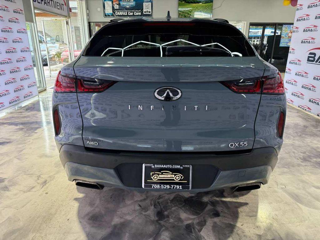used 2022 INFINITI QX55 car, priced at $27,695